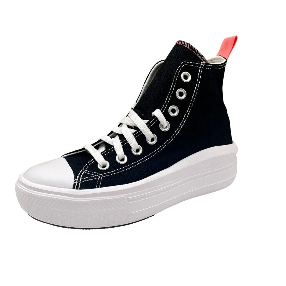 Converse Chuck Taylor All Star Move Youth Girls‎ Platform Sneakers Size 6 Black